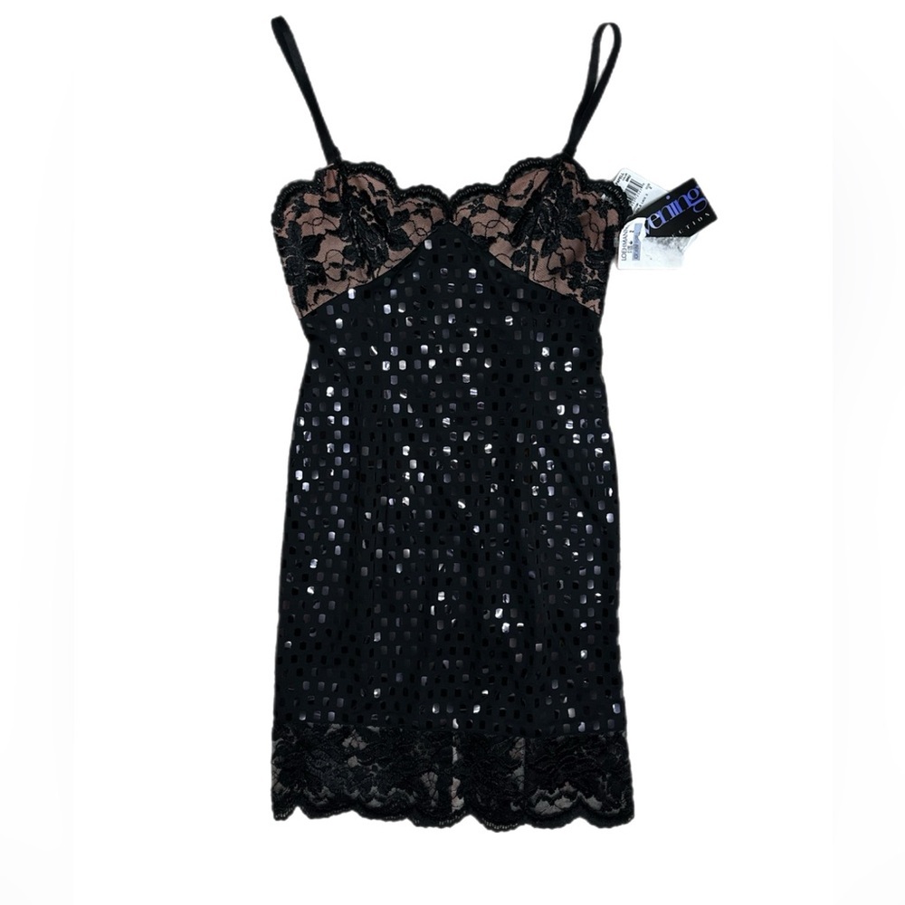 Adrianna Papell sequin and lace dress - Picture 1 of 9